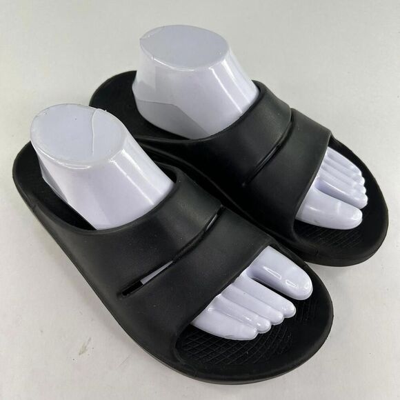 Oofos OOahh Men's Open Toe Slip On Slide US 8 Recovery Sandals Shoes - Picture 3 of 10